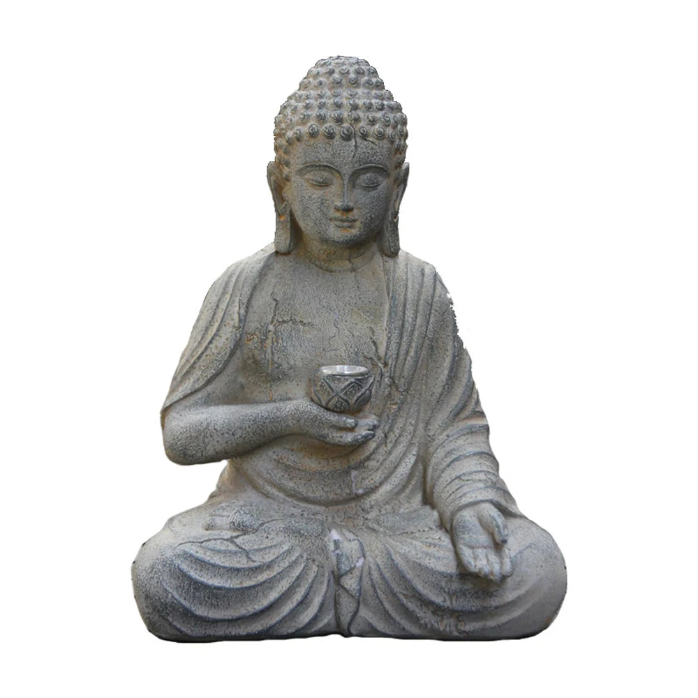Buddha Staty med Solarljus