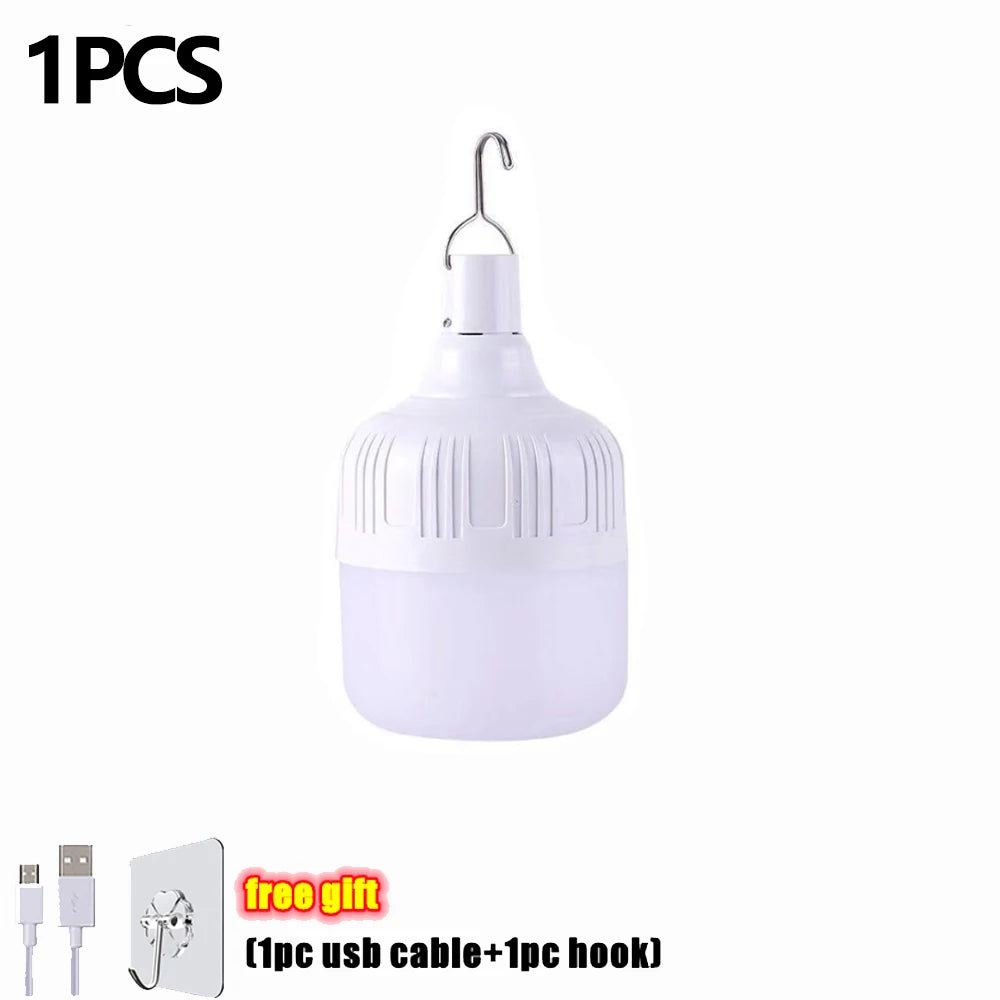 "Dimmbar LED Pendellampa – USB-laddad för Trädgård, Fest & Camping